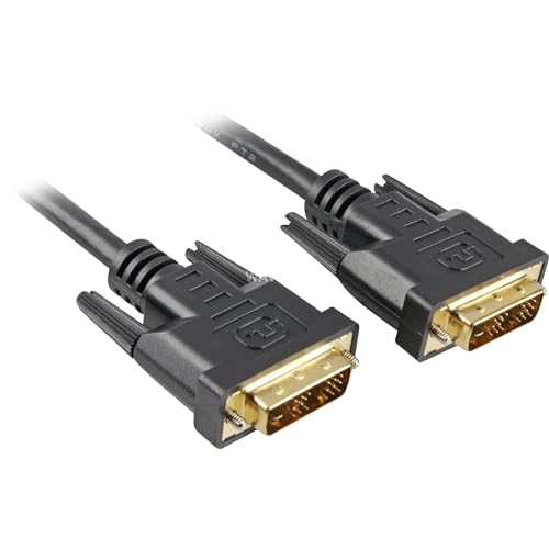 Sharkoon DVI-D/DVI-D (18+1), 1M CABLE DVI NEGRO von Sharkoon