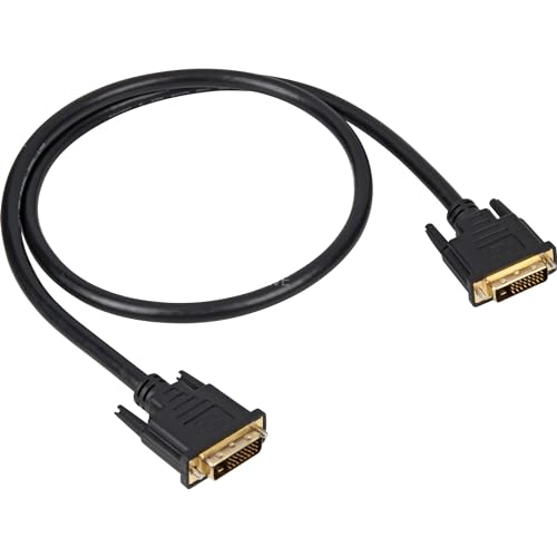 Sharkoon DVI-D/DVI-D (24 + 1), 1 m 1 m DVI-D DVI-D schwarz Kabel DVI – Kabel DVI (1 m, 1 m, DVI-D, DVI-D, männlich, männlich, Gold) von Sharkoon