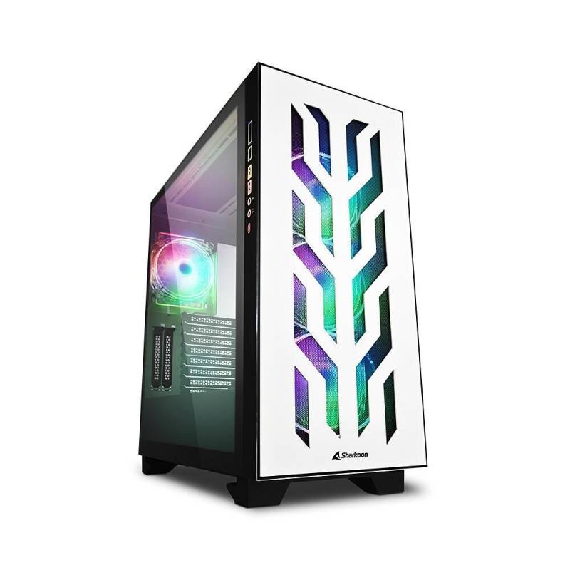 Sharkoon PC Gehäuse Elite Shark CA300T White ATX E-ATX weiß von Sharkoon