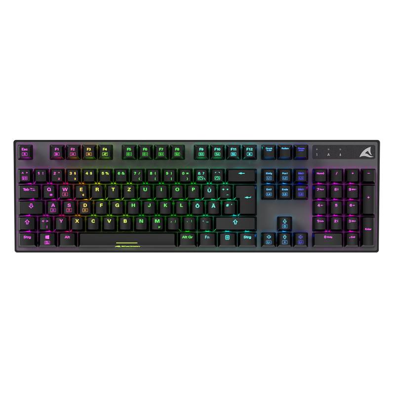 Sharkoon Gamingtastatur Skiller SGK20, Red RGB-Beleuchtung von Sharkoon