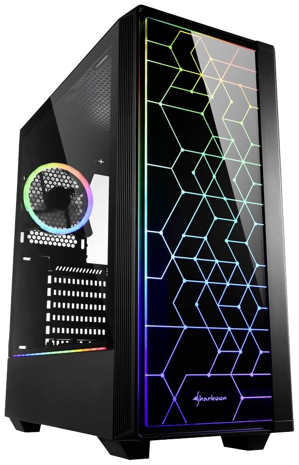 Sharkoon Gehäuse RGB LIT 100 ATX 1xGlas schwarz Sharkoon Gehäuse RGB LIT 100 ATX 1xGlas schwarz von Sharkoon