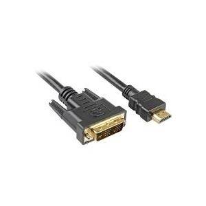 Sharkoon Kabel   HDMI  -> DVI-D (18+1) 2m           schwarz von Sharkoon