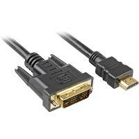 Sharkoon Kabel   HDMI  -> DVI-D (18+1) 3m           schwarz von Sharkoon