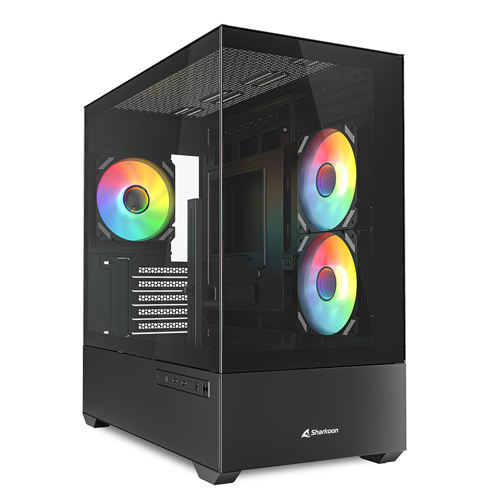 Sharkoon MK6 RGB Black | PC-Gehäuse Sharkoon MK6 RGB Black | PC-Gehäuse von Sharkoon
