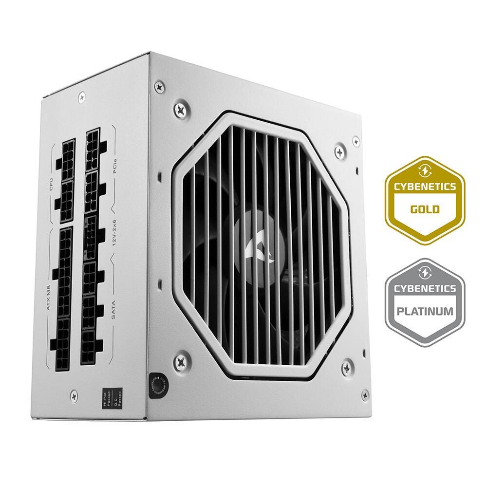 Sharkoon Netzteil Rebel P20 1200W White ATX 3.1 Fully-Modular Cybenetics Gold von Sharkoon