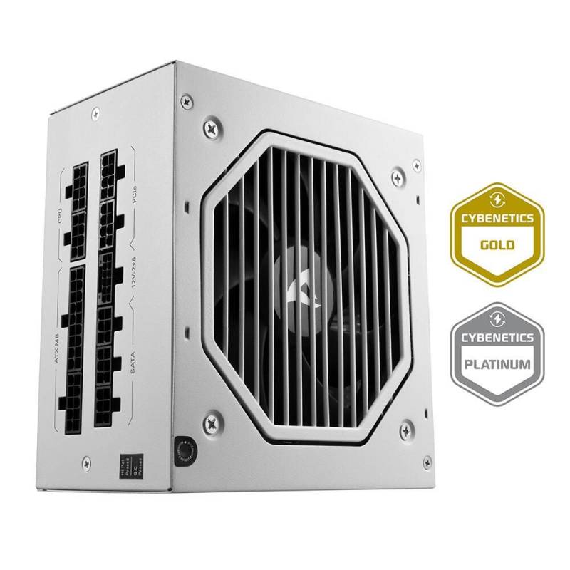 Sharkoon Netzteil Rebel P20 1200W White ATX 3.1 Fully-Modular Cybenetics Gold von Sharkoon