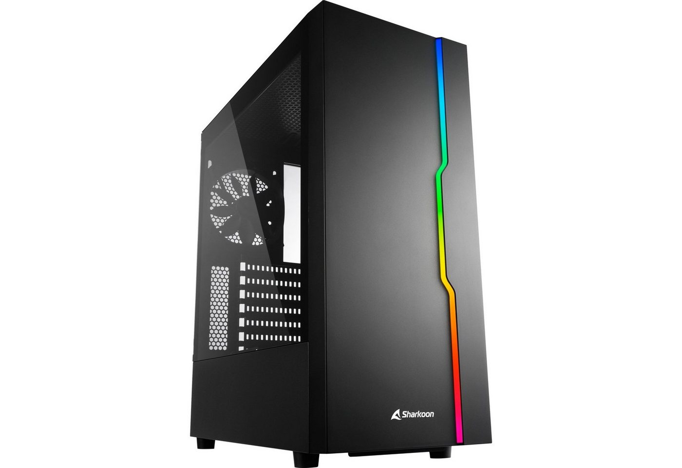 Sharkoon PC-Gehäuse Sharkoon RGB SLIDER, Tower-Gehäuse Sharkoon PC-Gehäuse Sharkoon RGB SLIDER, Tower-Gehäuse von Sharkoon