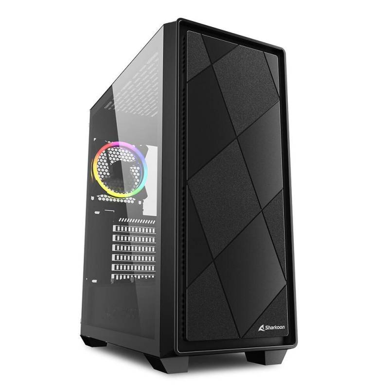 Sharkoon PC Gehäuse VS8 RGB Black ATX schwarz von Sharkoon