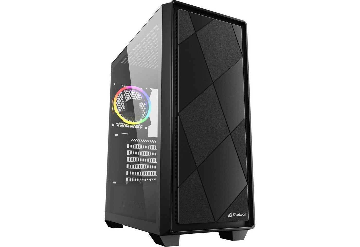 Sharkoon PC-Gehäuse Sharkoon VS8 RGB, Tower-Gehäuse, (Tempered Sharkoon PC-Gehäuse Sharkoon VS8 RGB, Tower-Gehäuse, (Tempered von Sharkoon