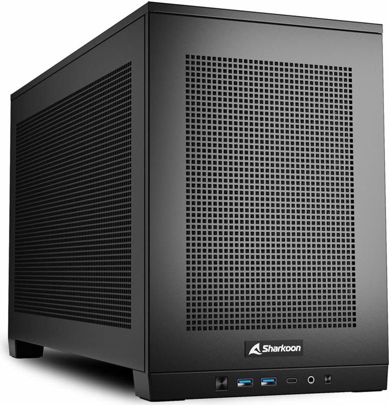 Sharkoon REBEL C20 ITX Computer-Gehäuse Schwarz (4044951040513) von Sharkoon
