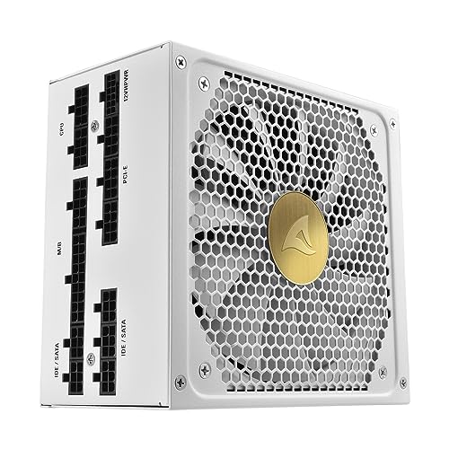 Sharkoon REBEL P30 Gold White, 1000 Watt, ATX 3.0, vollmodular von Sharkoon