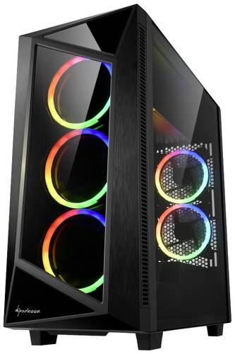 Sharkoon REV200 Midi-Tower PC-Gehäuse Schwarz von Sharkoon
