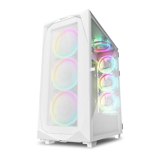 Sharkoon REV300 RGB, PC-Gehäuse weiß von Sharkoon