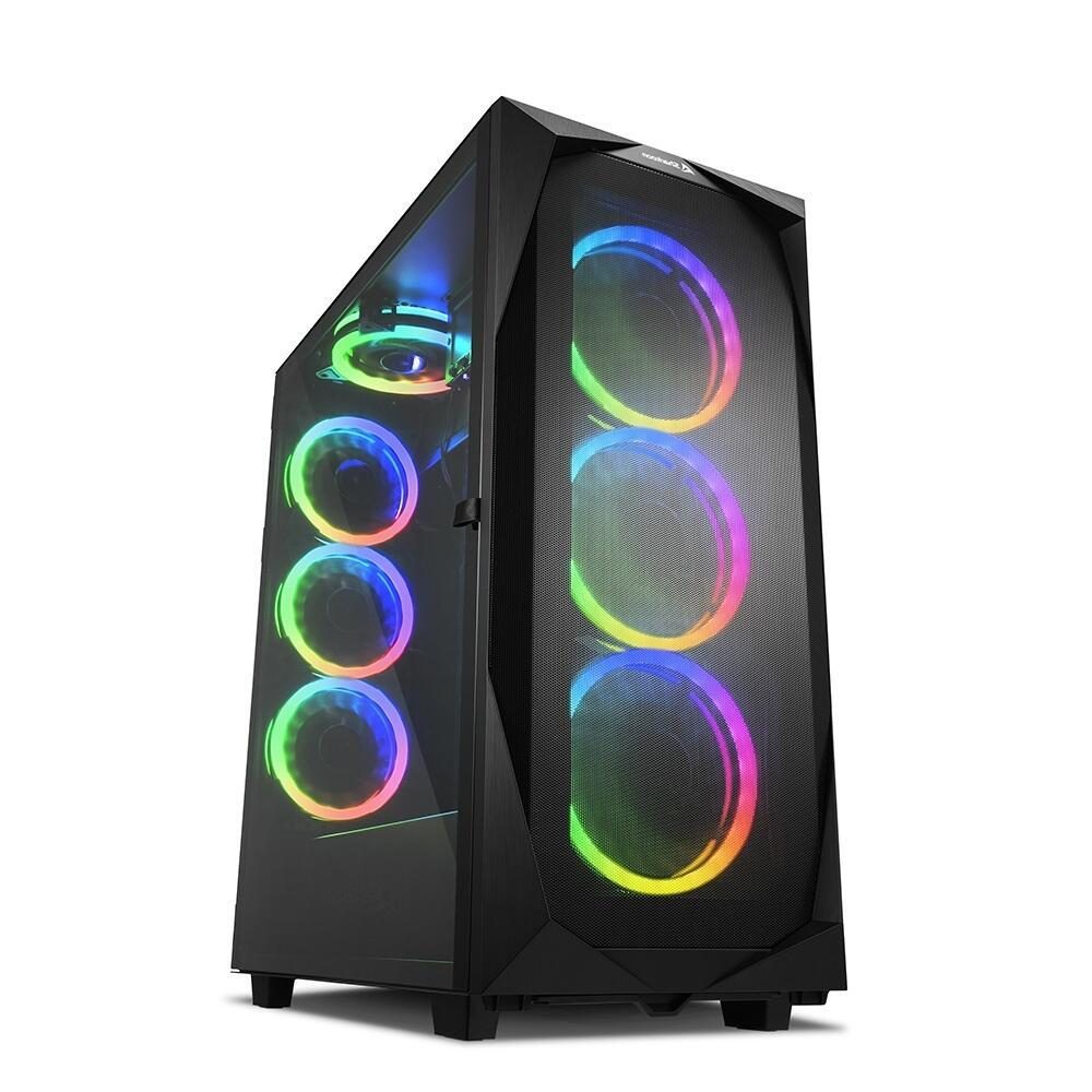Sharkoon PC Gehäuse REV300 RGB Black ATX schwarz Sharkoon PC Gehäuse REV300 RGB Black ATX schwarz von Sharkoon