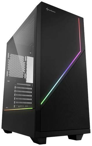 Sharkoon RGB FLOW Midi-Tower PC-Gehäuse Schwarz von Sharkoon
