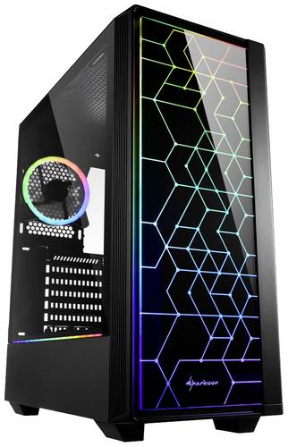 Sharkoon RGB LIT 100 Midi-Tower PC-Gehäuse Schwarz Sharkoon RGB LIT 100 Midi-Tower PC-Gehäuse Schwarz von Sharkoon