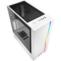 Sharkoon RGB Slider Midi-Tower ATX Gaming Gehäuse RGB LED, Seitenfenster Weiß von Sharkoon