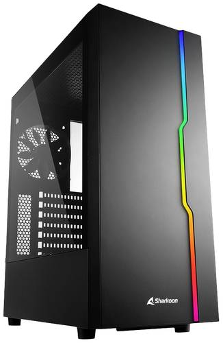 Sharkoon RGB Slider Midi-Tower PC-Gehäuse Schwarz von Sharkoon