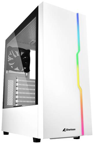 Sharkoon RGB Slider Midi-Tower PC-Gehäuse Weiß von Sharkoon