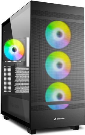 Sharkoon Rebel C50 RGB ATX. Formfaktor: Full Tower, Typ: PC, Produktfarbe: Schwarz. Installierte Lüfter (Vorderseite): 3x 120 mm, Durchmesser unterstützte Vorderseitenlüfter: 120,140 mm, Durchmesser unterstützte Seitenlüfter: 120 mm. Unterstützte Hard-Disk Drive Größen: 2.5,3.5 . Breite: 230 mm, Tiefe: 460 mm, Höhe: 495 mm (4044951038244) von Sharkoon