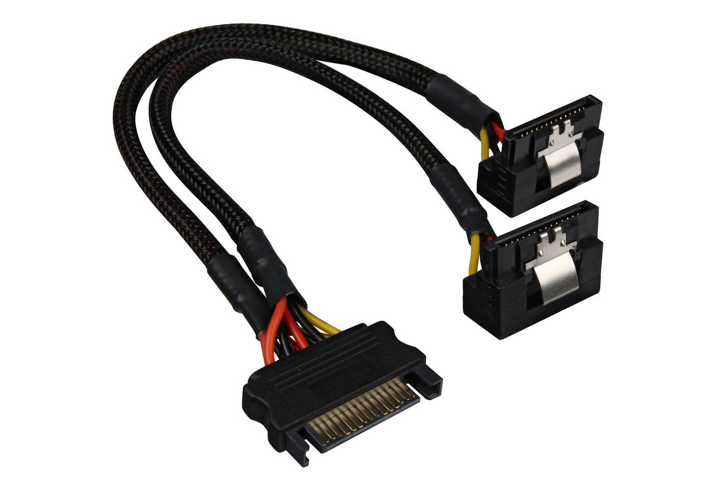 Sharkoon Sharkoon SATA Y-Stromkabel 90°, Y-Kabel, (20cm, Computer-Kabel Sharkoon Sharkoon SATA Y-Stromkabel 90°, Y-Kabel, (20cm, Computer-Kabel von Sharkoon