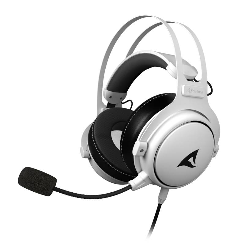 Sharkoon SGH50 Multiplattform Gaming Headset (weiß) - mit modularem Kabel, kompatibel zur PS4/5 und Xbox Series S/X (weiß) von Sharkoon