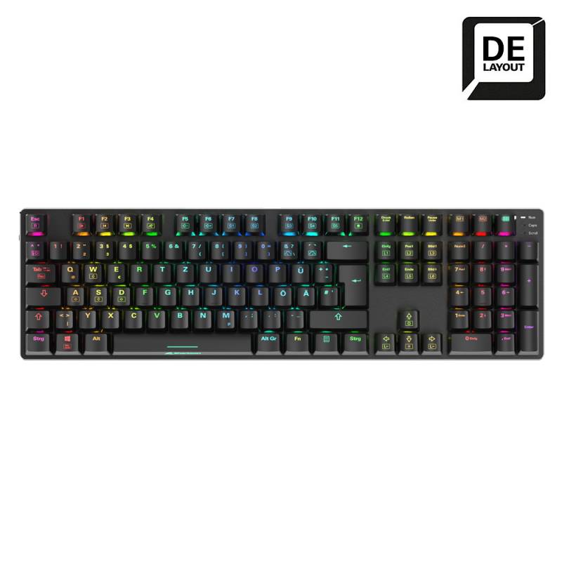 Sharkoon SKILLER SGK36W - kabellose Gaming-Tastatur mit Huano Red Switches von Sharkoon