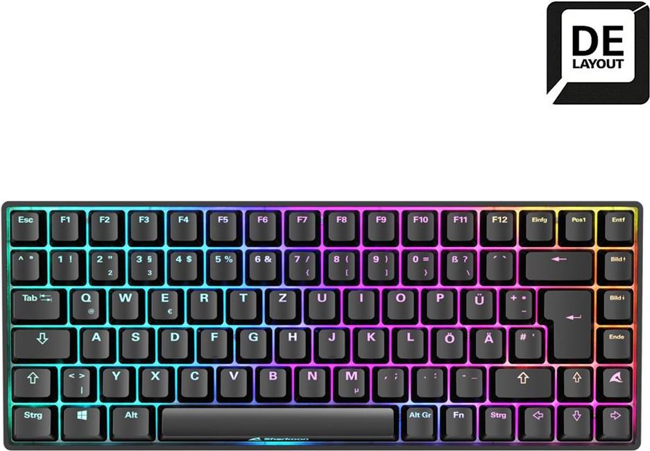 Sharkoon SKILLER SGK50 S3 Tastatur USB QWERTZ Deutsch Schwarz (4044951039135) von Sharkoon
