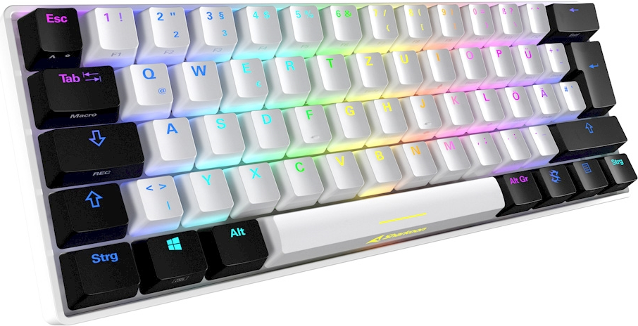 Sharkoon SKILLER SGK50 S4 - Tastatur - Hintergrundbeleuchtung - USB-C - Deutsch - Tastenschalter: Kailh Red - weiß Sharkoon SKILLER SGK50 S4 - Tastatur - Hintergrundbeleuchtung - USB-C - Deutsch - Tastenschalter: Kailh Red - weiß von Sharkoon