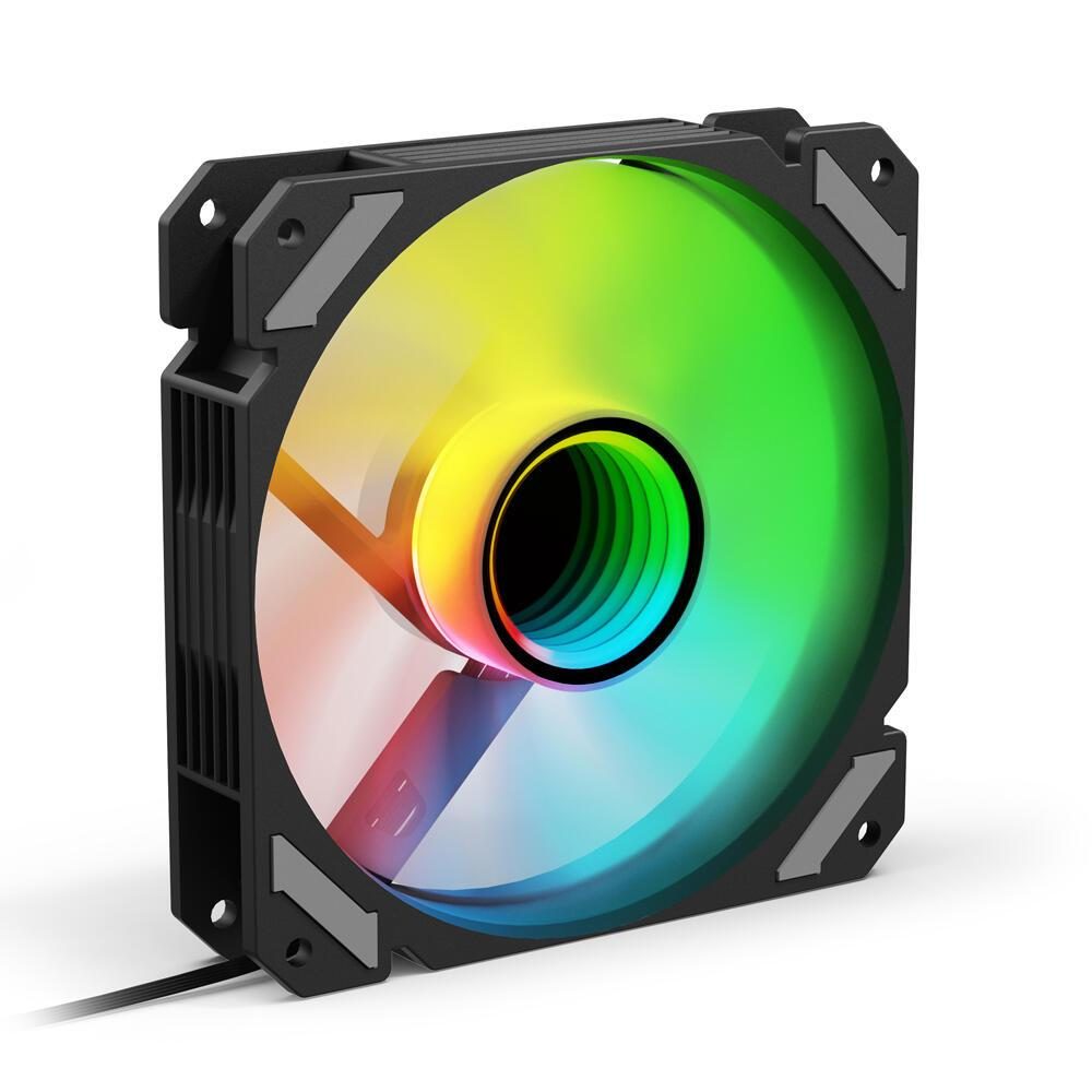 Sharkoon Shark Mirror RGB PWM Reverse, 120 mm, schwarz Sharkoon Shark Mirror RGB PWM Reverse, 120 mm, schwarz von Sharkoon