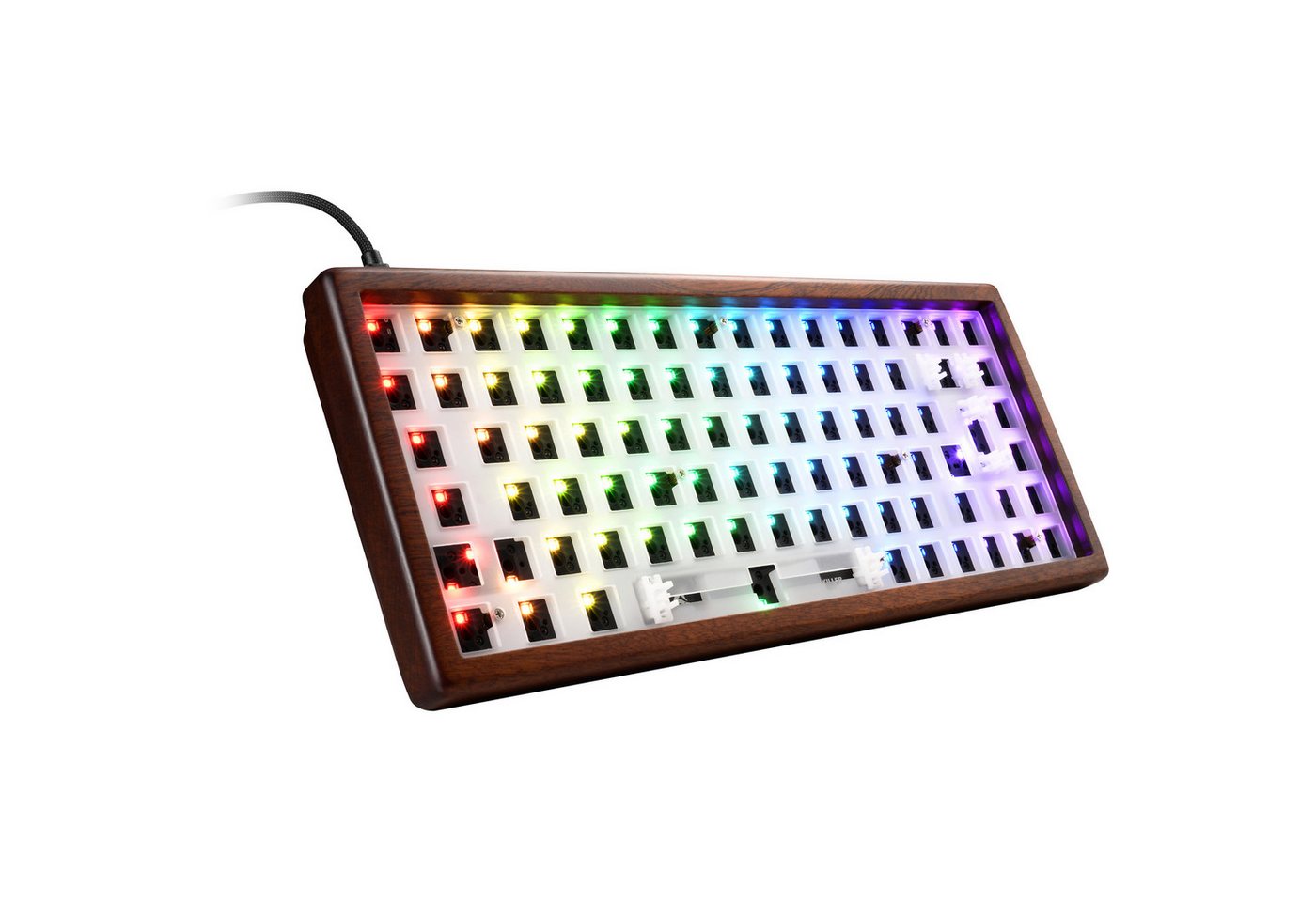 Sharkoon Sharkoon SKILLER SGK50 S3 Wood Barebone, Tastatur Sharkoon Sharkoon SKILLER SGK50 S3 Wood Barebone, Tastatur von Sharkoon