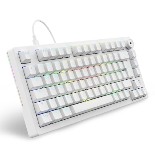 Sharkoon Skiller SGK25 RGB, Gaming Tastatur, 75% Layout, Hot Swap, Huano RED geschmierte Schalter, weiß Sharkoon Skiller SGK25 RGB, Gaming Tastatur, 75% Layout, Hot Swap, Huano RED geschmierte Schalter, weiß von Sharkoon