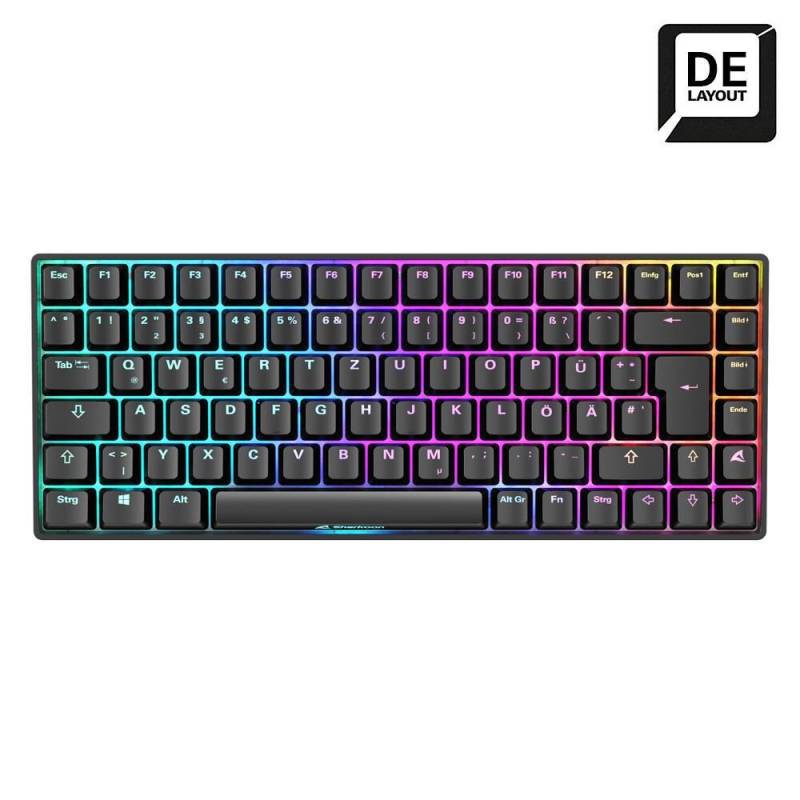 Sharkoon SKILLER SGK50 S3 Gaming-Tastatur Gateron Brown schwarz von Sharkoon