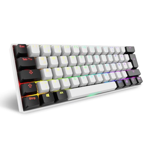 Sharkoon Skiller SGK50 S4 Gen2, weiß, Gateron Yellow, 60% DE-Layout Sharkoon Skiller SGK50 S4 Gen2, weiß, Gateron Yellow, 60% DE-Layout von Sharkoon
