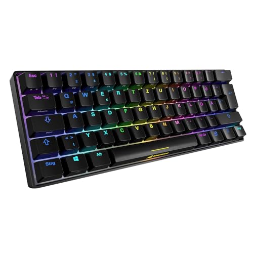 Sharkoon Skiller SGK50 S4 bk Kailh Blue, USB Gaming-Tastatur, schwarz von Sharkoon