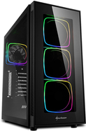 Sharkoon TG6 RGB - Midi Tower - ATX - ohne Netzteil - Schwarz - USB/Audio von Sharkoon