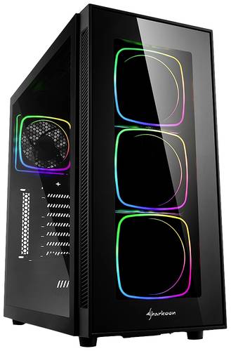 Sharkoon TG6 RGB Midi-Tower PC-Gehäuse Schwarz Sharkoon TG6 RGB Midi-Tower PC-Gehäuse Schwarz von Sharkoon
