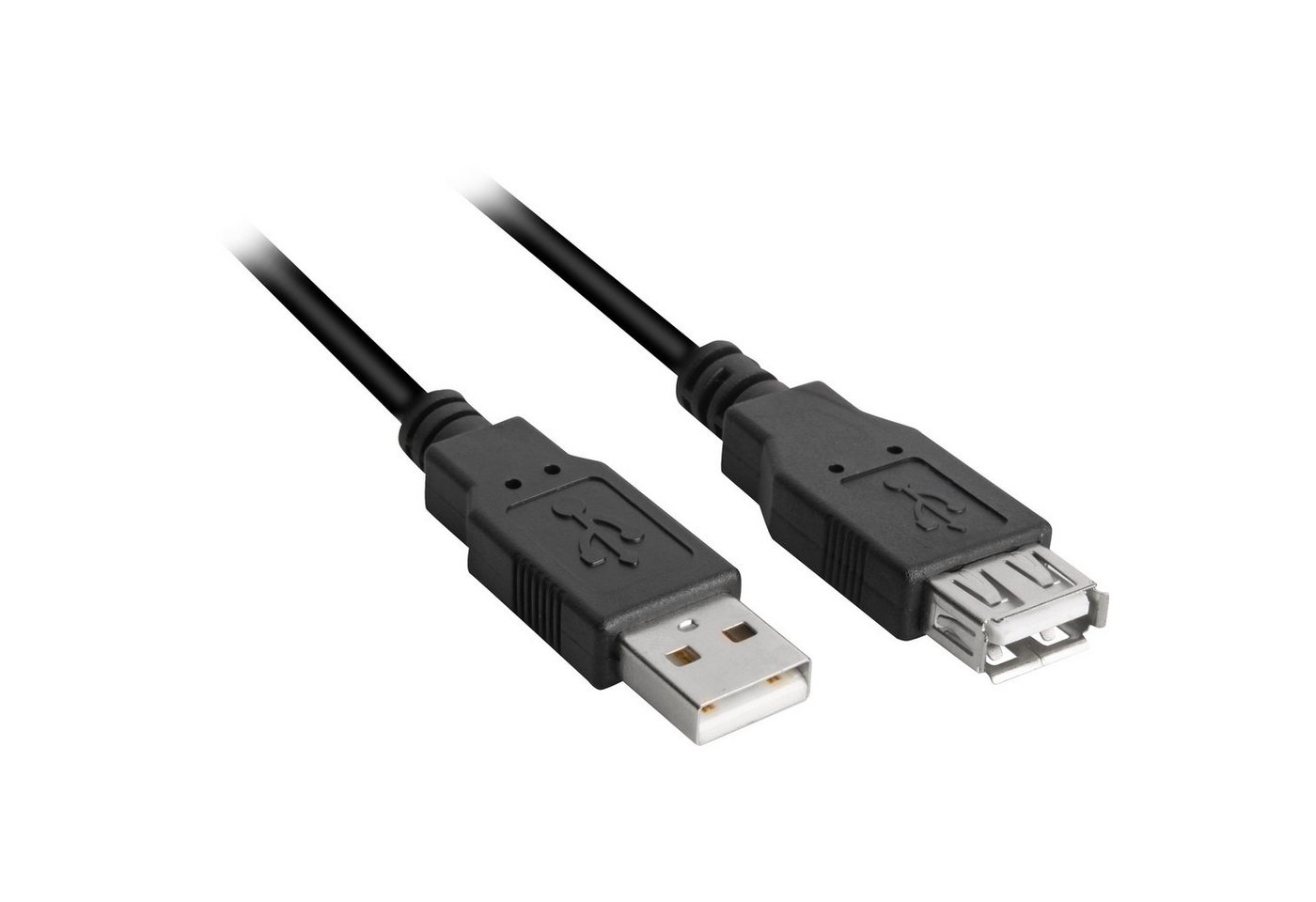 Sharkoon USB 2.0 Verlängerungskabel, USB-A Stecker > USB-A Buchse USB-Kabel von Sharkoon