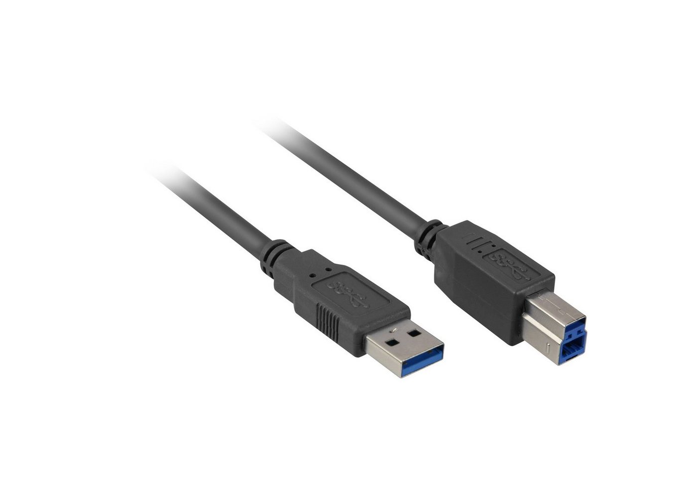 Sharkoon USB 3.2 Gen 1 Kabel, USB-A Stecker > USB-B Stecker Computer-Kabel von Sharkoon