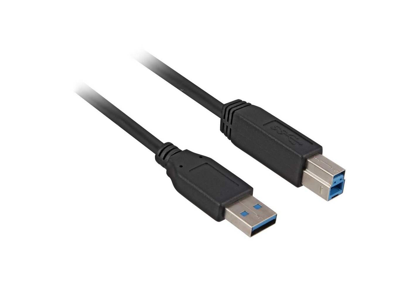 Sharkoon USB 3.2 Gen 1 Kabel, USB-A Stecker > USB-B Stecker Computer-Kabel von Sharkoon