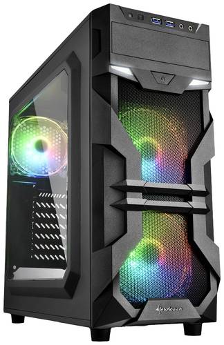 Sharkoon VG7-W RGB Midi-Tower PC-Gehäuse Schwarz von Sharkoon