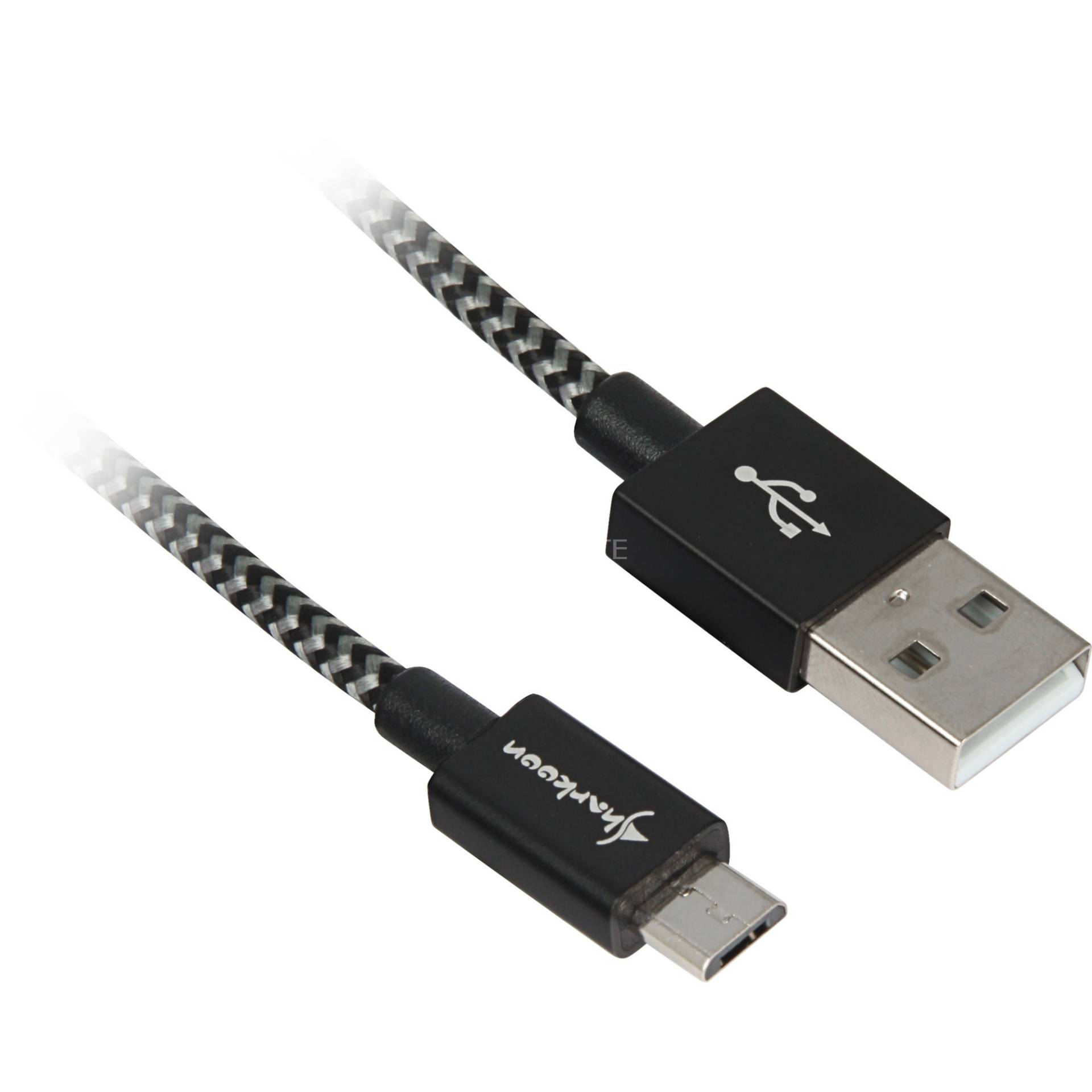 USB 2.0 Kabel, USB-A Stecker > Micro-USB Stecker von Sharkoon