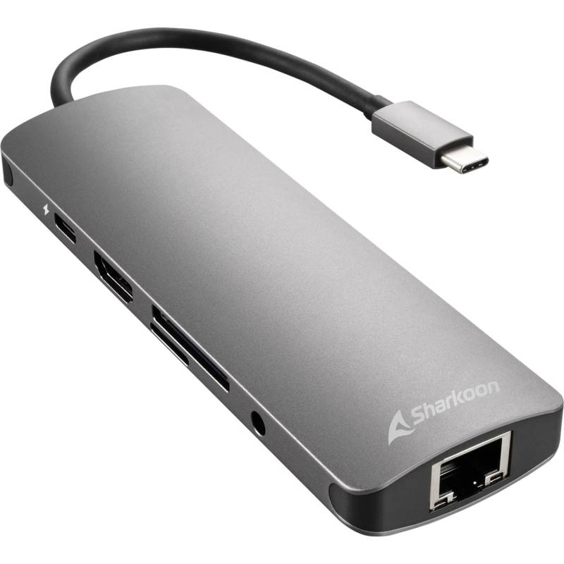 USB 3.0 Type C Combo Adapter, Dockingstation von Sharkoon