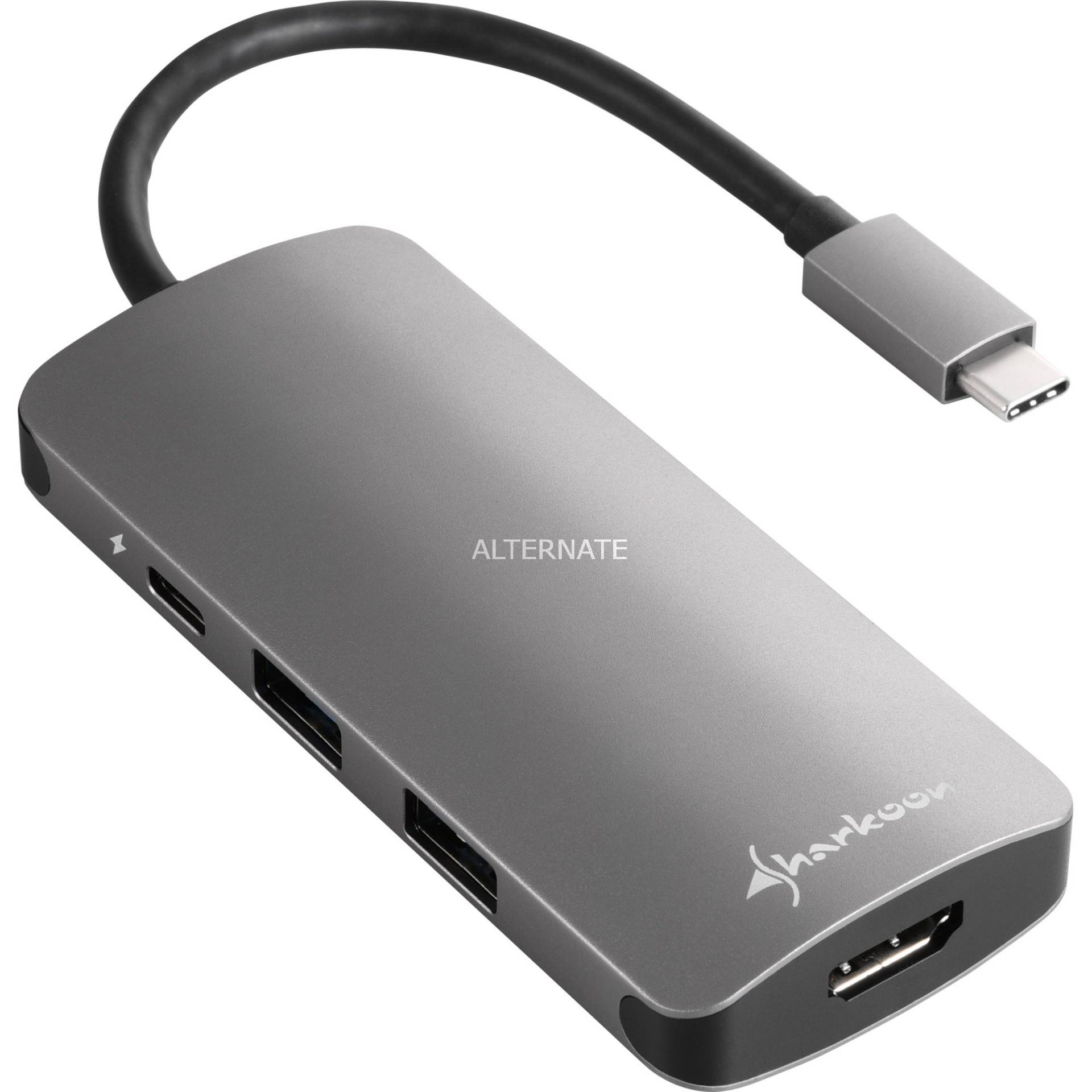 USB 3.0 Type C Multiport Adapter , Dockingstation von Sharkoon