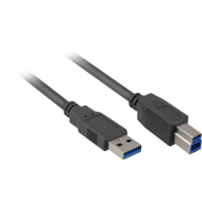 USB 3.2 Gen 1 Kabel, USB-A Stecker > USB-B Stecker von Sharkoon