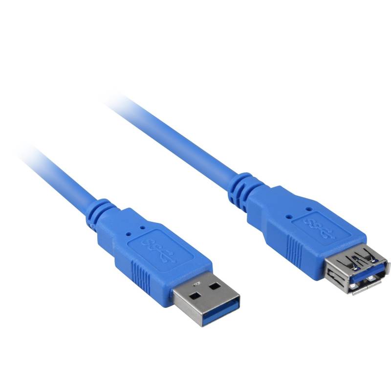 USB 3.2 Gen 1 Verlängerungskabel, USB-A Stecker > USB-A Buchse von Sharkoon