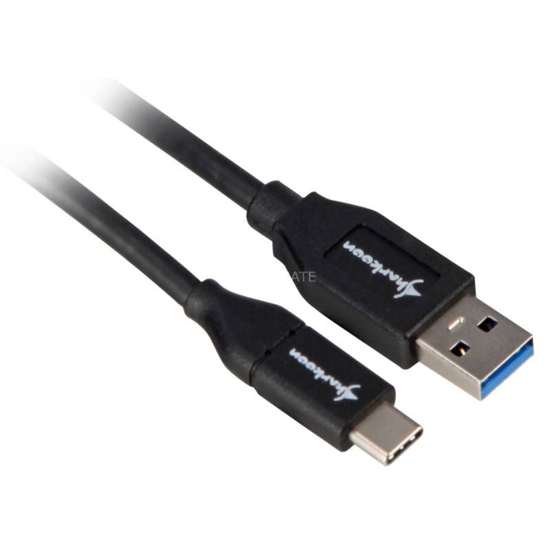 USB 3.2 Gen 2 Kabel, USB-A Stecker > USB-C Stecker von Sharkoon