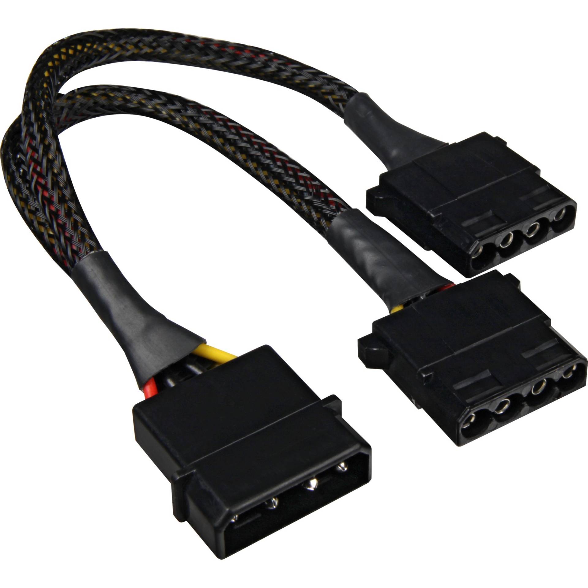 Y-Stromkabel 4Pin 5,25" > 2x 4Pin 5,25", Y-Kabel Y-Stromkabel 4Pin 5,25" > 2x 4Pin 5,25", Y-Kabel von Sharkoon