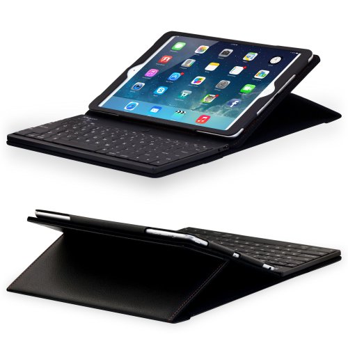 Sharon iPad 2017, iPad Air, iPad 5 Tastatur Tasche mit integrierter Bluetooth Tastatur Englisches Layout QWERTY , Schutzhülle für iPad Air von Sharon