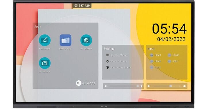 Sharp PN-L652B interaktives Touch-Display 163,9 cm (65 Zoll) von Sharp NEC Display Solutions